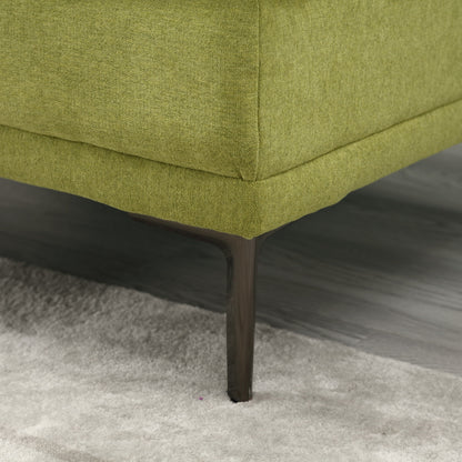 Linen Loveseat Sofa with Adjustable Armrests