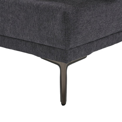 Linen Loveseat Sofa with Adjustable Armrests