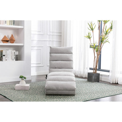 Linen Massage recliner Interior with remote control, ergonomic electric massage recliner, 5 modes