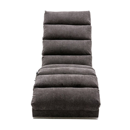 Linen Massage recliner Interior with remote control, ergonomic electric massage recliner, 5 modes