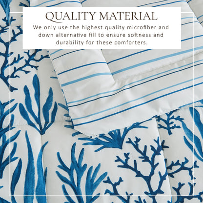 Linery & Co. All Season Down Alternative Reversible Comforter Set