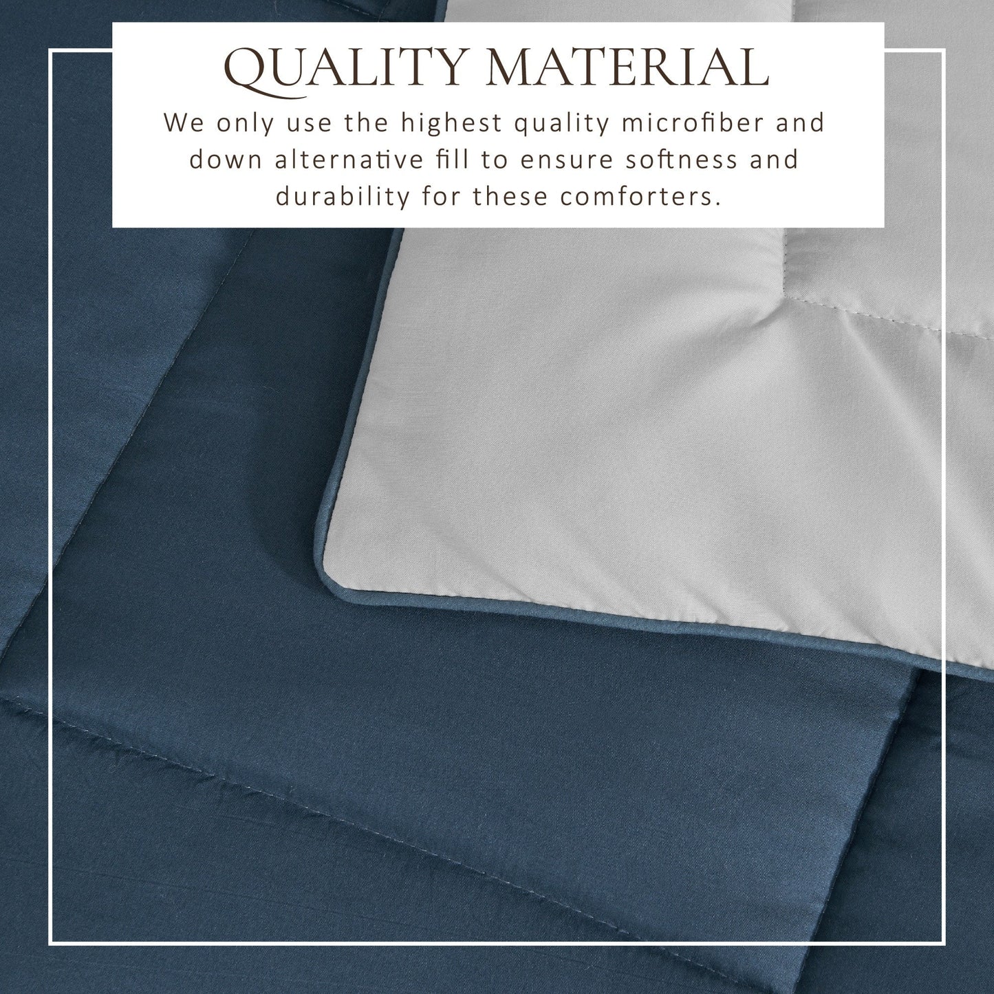 Linery & Co. All Season Down Alternative Reversible Comforter Set