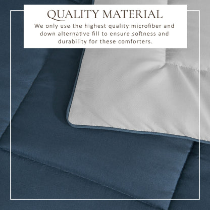 Linery & Co. All Season Down Alternative Reversible Comforter Set