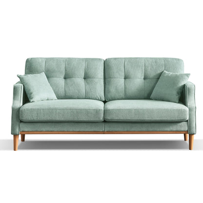 Upholstered Sofa with Waterproof Fabric and USB Port - 32.30 x 70.10 x 35.03