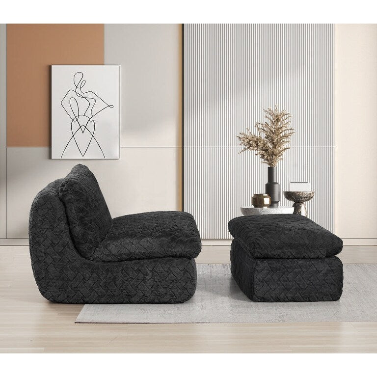 Full Compression Sofa Chair With Swivel Add Ottoman