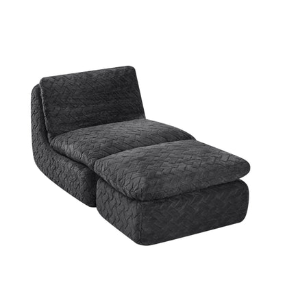 Full Compression Sofa Chair With Swivel Add Ottoman