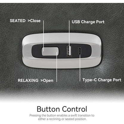 MCombo Power Small Recliners, Modern Zero Wall Hugger Recliners Chair with Lumbar Support, USB and Charging Ports, FSC Certified