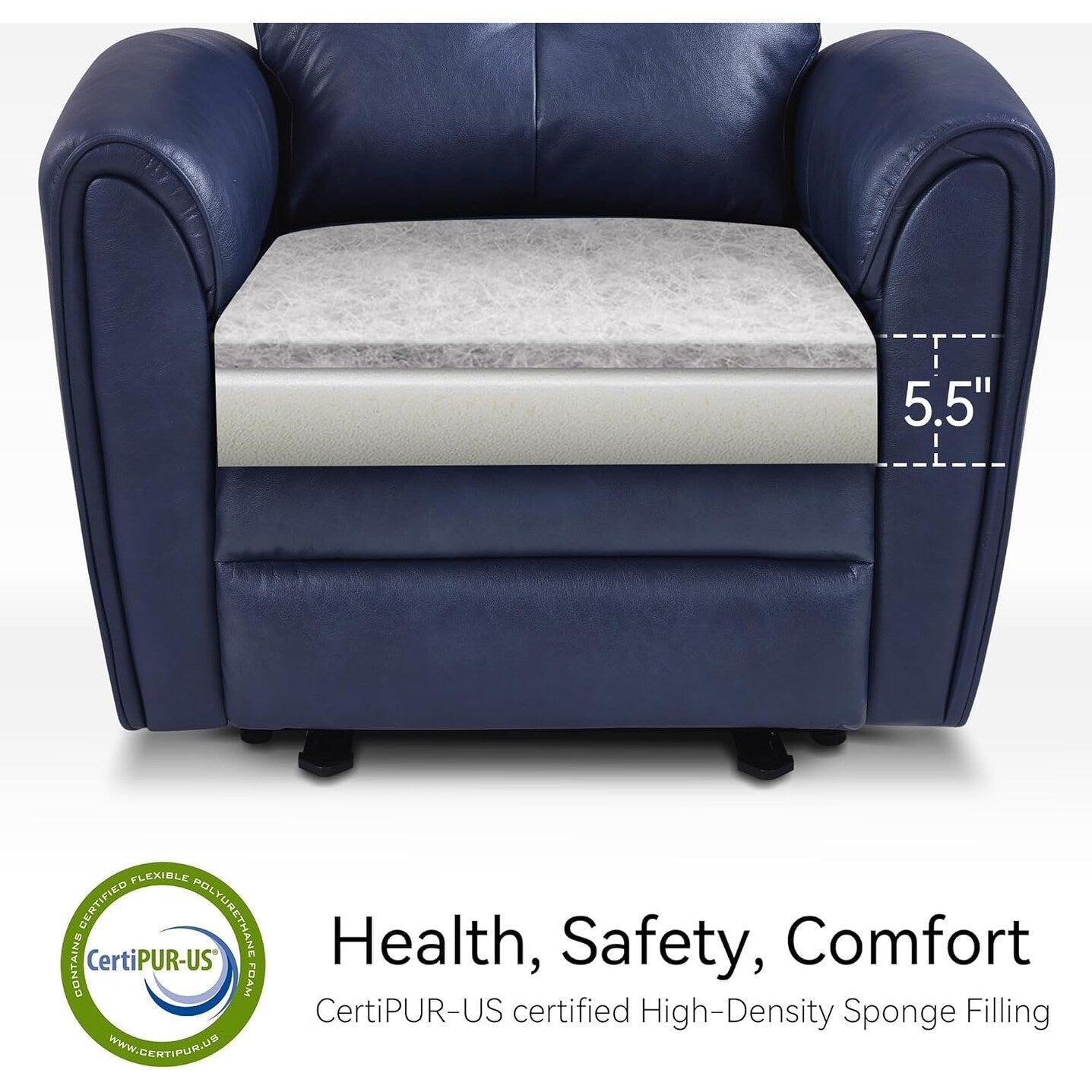 MCombo Power Small Recliners, Modern Zero Wall Hugger Recliners Chair with Lumbar Support, USB and Charging Ports, FSC Certified