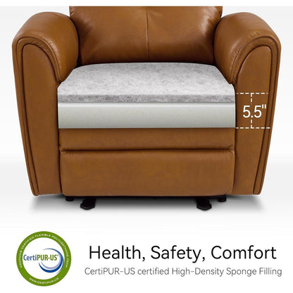 MCombo Power Small Recliners, Modern Zero Wall Hugger Recliners Chair with Lumbar Support, USB and Charging Ports, FSC Certified