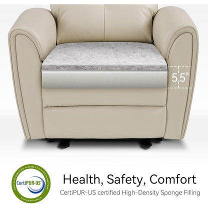MCombo Power Small Recliners, Modern Zero Wall Hugger Recliners Chair with Lumbar Support, USB and Charging Ports, FSC Certified