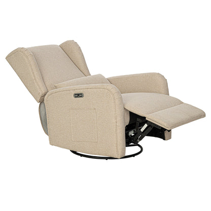 Madison Park Candace Power Recliner 3-in-1 with Swivel, Glider, USB Ports