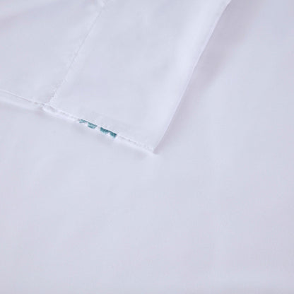 Madison Park Embroidered Microfiber 4 PC Sheet Set