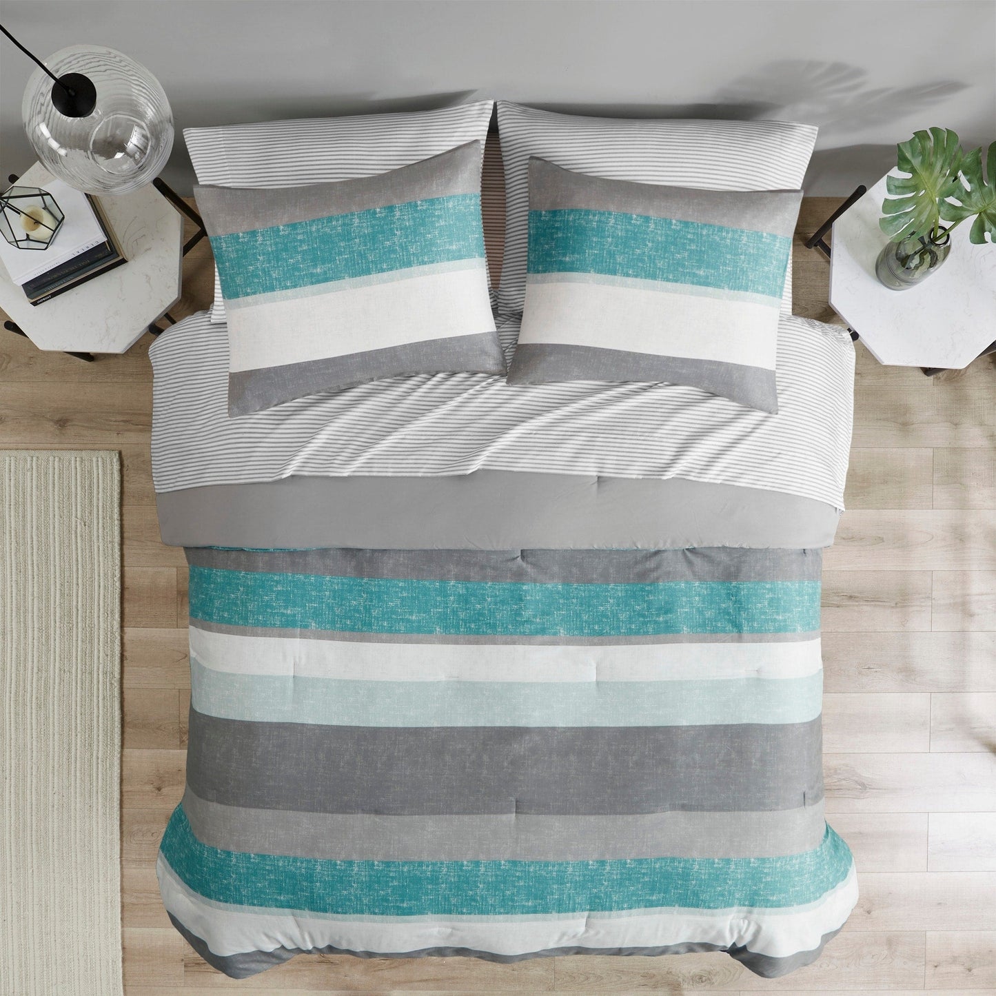 Madison Park Essentials Deacon Comforter Set with Bed Sheets
