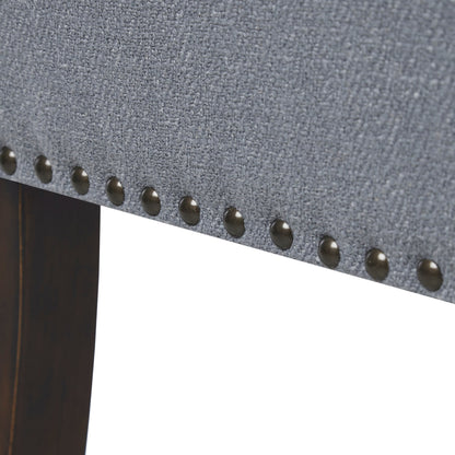 Madison Park Welburn 49.5 Upholstered Bench with Back & Wood Legs