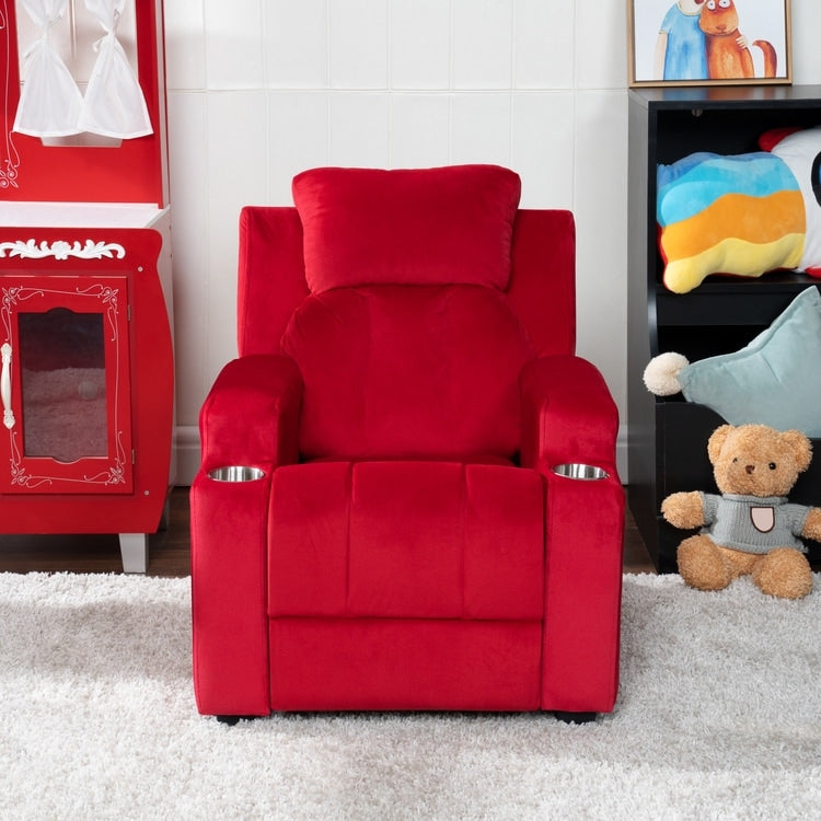 Magic Seats for Superheroes  Princesses, Super Deluxe Kids Recliner with Footrest, Headrest, 2 Cup Holders