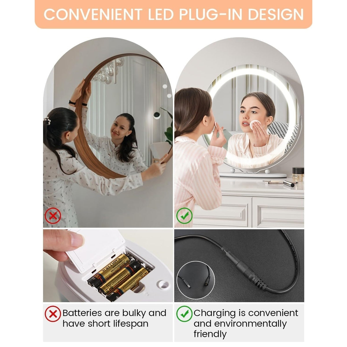 Makeup Mirror Vanity Mirror with Lights
