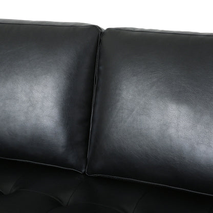 Malinta Contemporary Tufted 3 Seater Sofa by Christopher Knight Home - 82.25 L x 33.00 W x 33.00 H