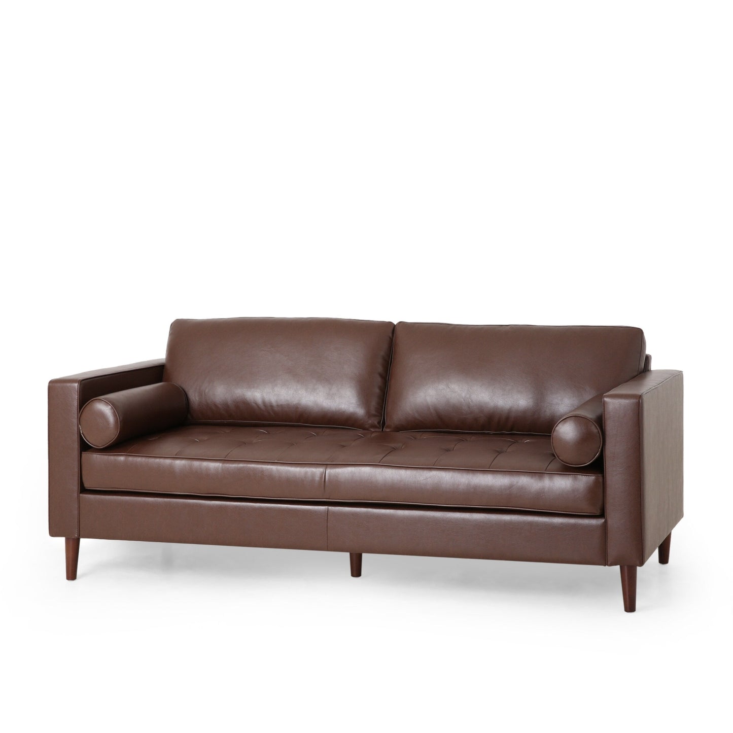 Malinta Contemporary Tufted 3 Seater Sofa by Christopher Knight Home - 82.25 L x 33.00 W x 33.00 H