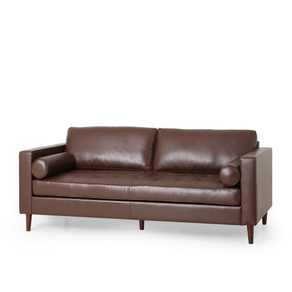 Malinta Contemporary Tufted 3 Seater Sofa by Christopher Knight Home - 82.25 L x 33.00 W x 33.00 H