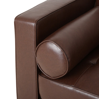 Malinta Contemporary Tufted 3 Seater Sofa by Christopher Knight Home - 82.25 L x 33.00 W x 33.00 H