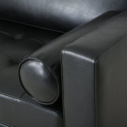 Malinta Contemporary Tufted 3 Seater Sofa by Christopher Knight Home - 82.25 L x 33.00 W x 33.00 H