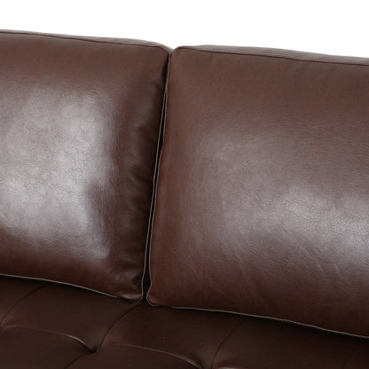 Malinta Contemporary Tufted 3 Seater Sofa by Christopher Knight Home - 82.25 L x 33.00 W x 33.00 H