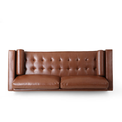 Malinta Contemporary Tufted 3 Seater Sofa by Christopher Knight Home - 82.25 L x 33.00 W x 33.00 H