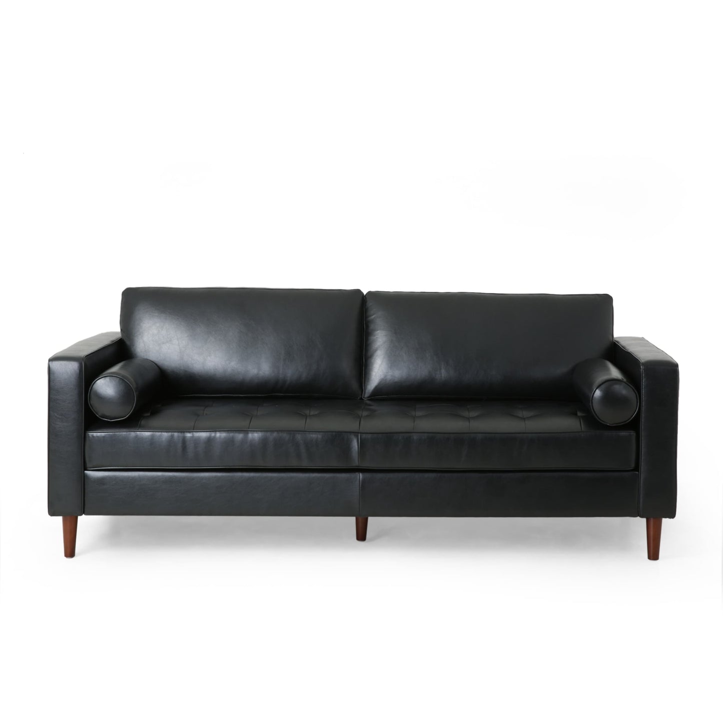 Malinta Contemporary Tufted 3 Seater Sofa by Christopher Knight Home - 82.25 L x 33.00 W x 33.00 H