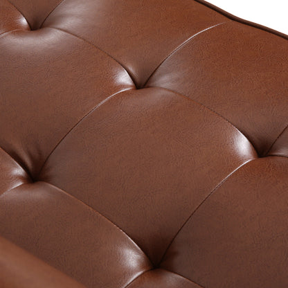 Malinta Contemporary Tufted 3 Seater Sofa by Christopher Knight Home - 82.25 L x 33.00 W x 33.00 H