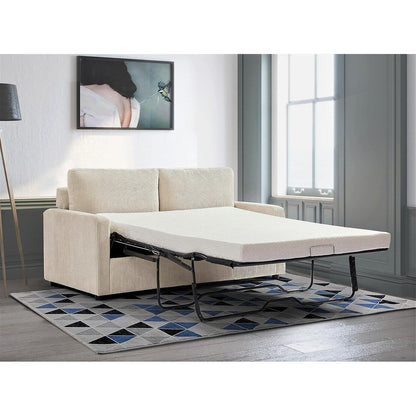 Manchester Polyester Corduroy 70 inch Square Arms Sofa Bed