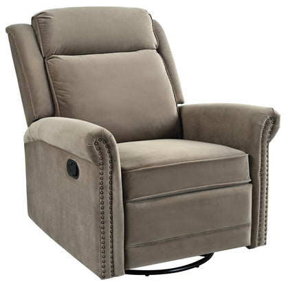 Marloo Modern Swivel Velvet Recliner Chair by Christopher Knight Home