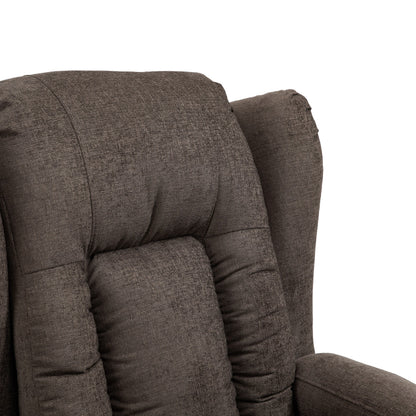 Massage Recliner with Heating, 5 Modes, Cup Holders, Remote Control, and Manual Reclining Feature