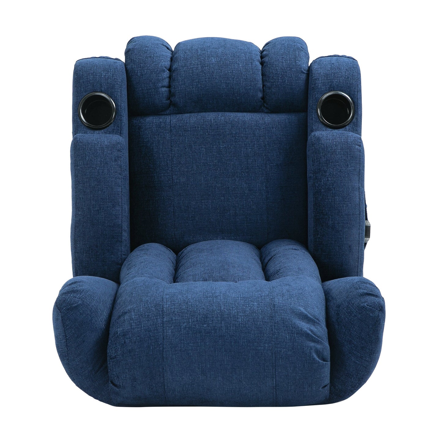 Massage Recliner with Heating, 5 Modes, Cup Holders, Remote Control, and Manual Reclining Feature