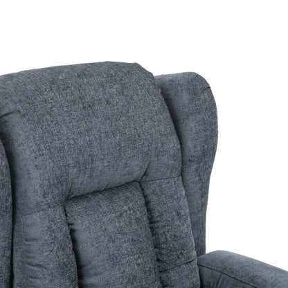 Massage Recliner with Heating, 5 Modes, Cup Holders, Remote Control, and Manual Reclining Feature
