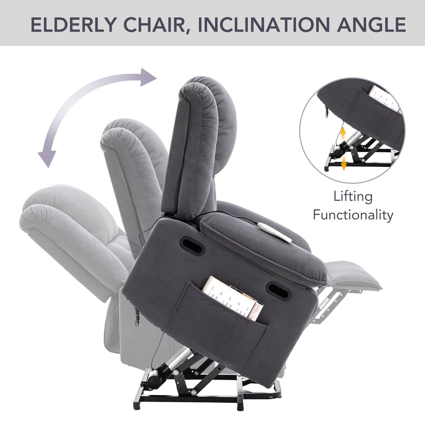 Massage Recliner,Power Lift Chair for Elderly