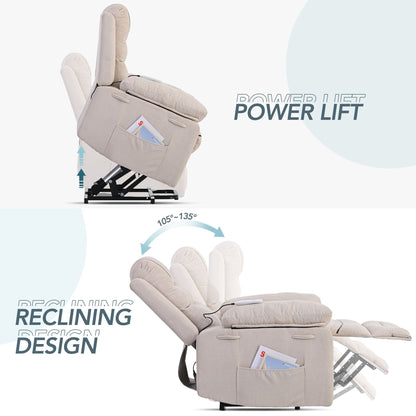 Massage Recliner,Power Lift Chair for Elderly