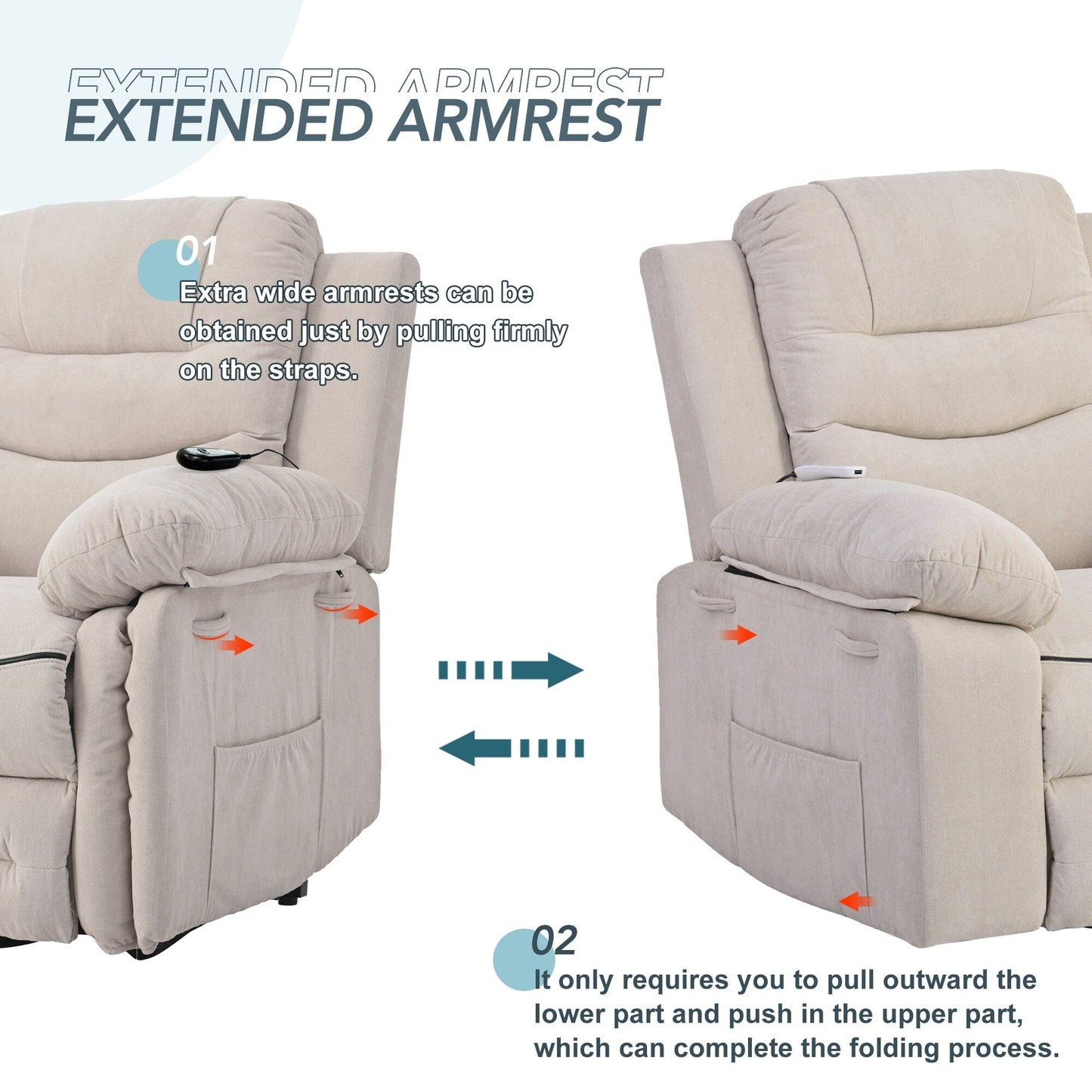 Massage Recliner,Power Lift Chair for Elderly