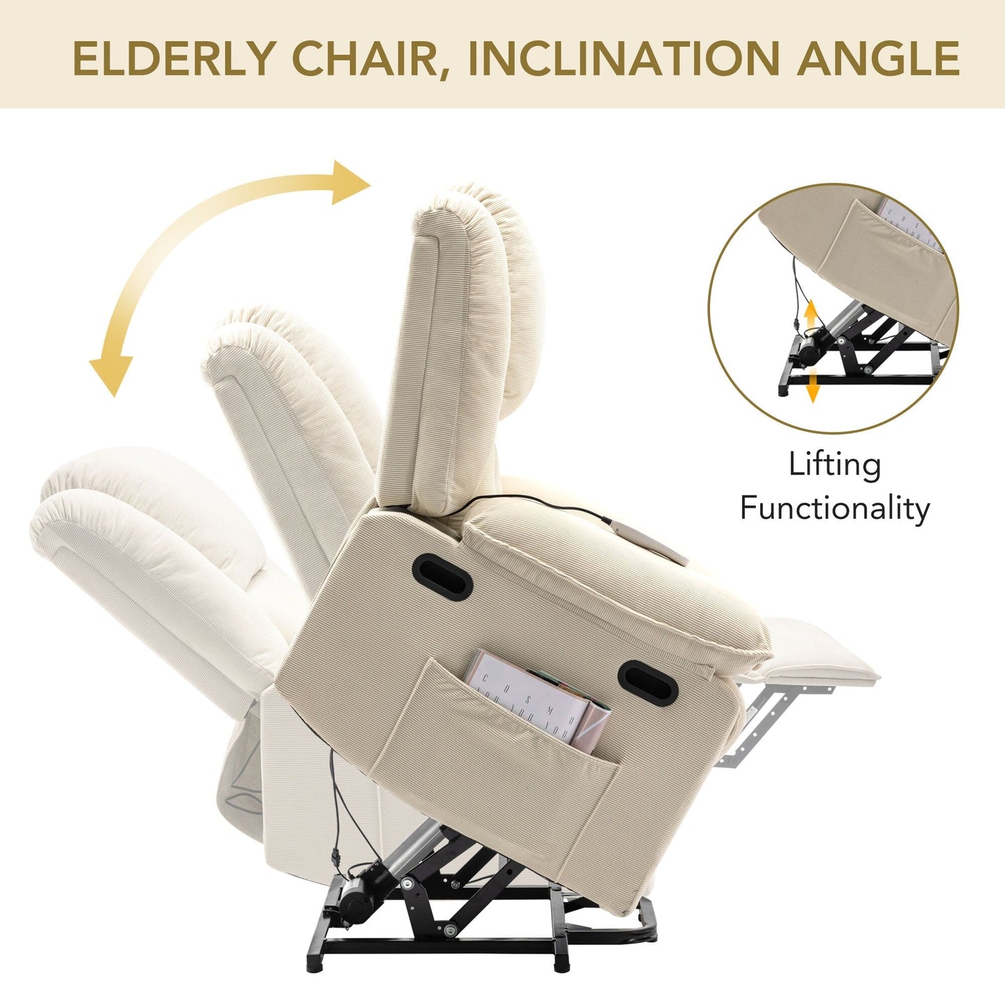 Massage Recliner,Power Lift Chair for Elderly