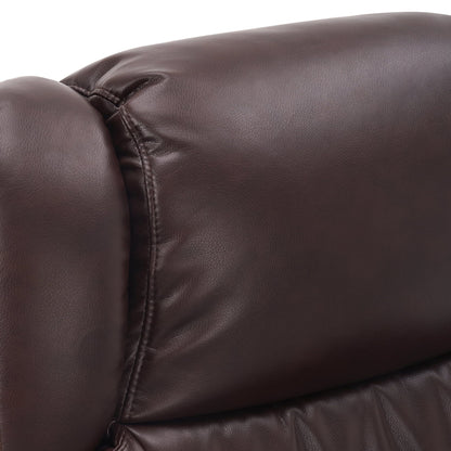 MCombo Swivel Recliners with Ottoman, Vibration Massage TV Chairs with Side Pocket
