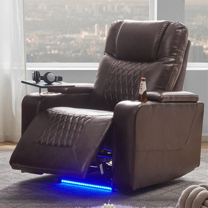 Merax PU Leather Power Motion Recliner with USB Charge Port