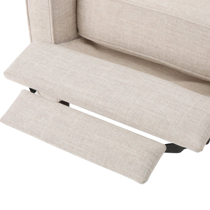 Mervynn Mid-Century Modern Button Tufted Fabric Recliner by Christopher Knight Home