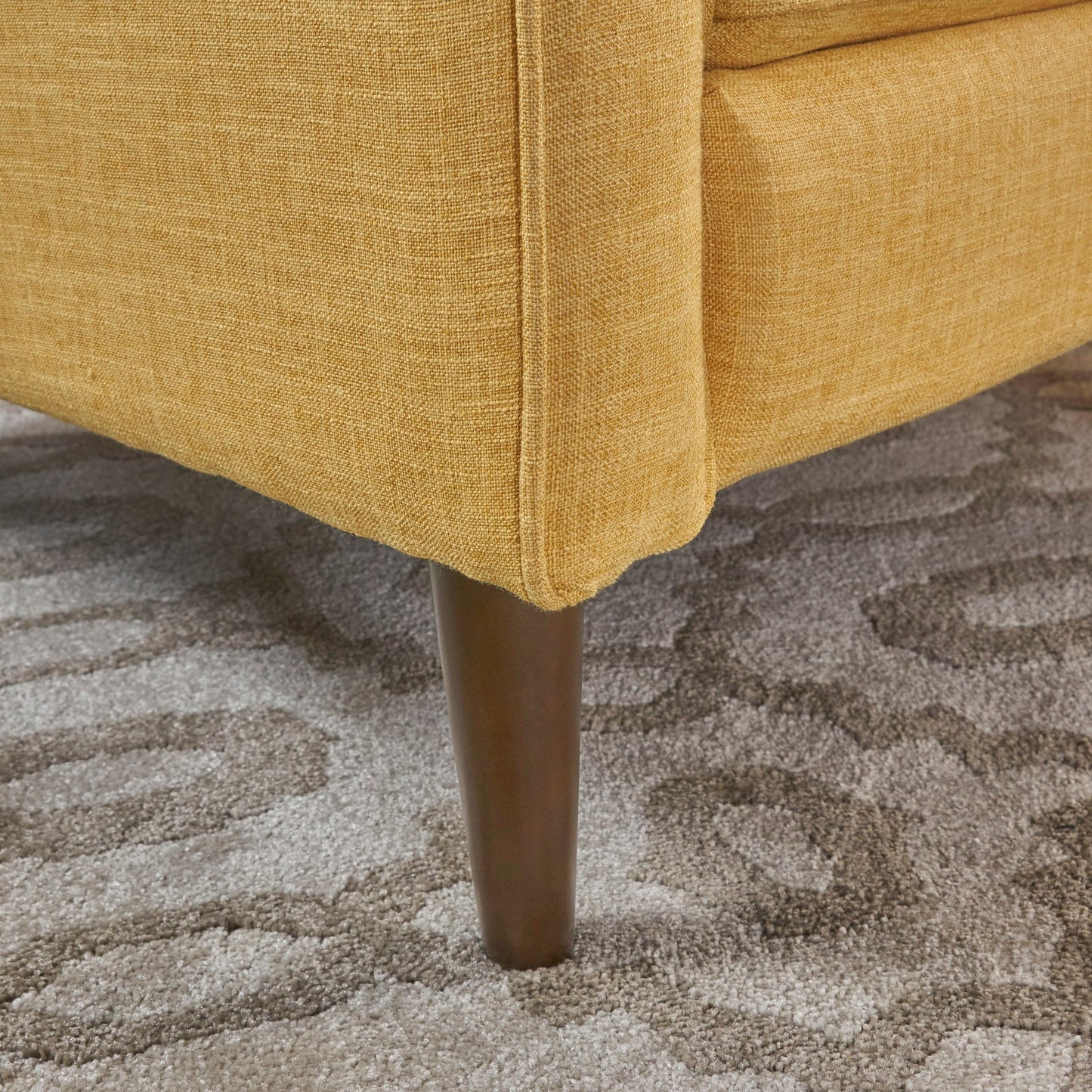 Mervynn Mid-Century Modern Button Tufted Fabric Recliner by Christopher Knight Home