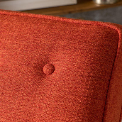 Mervynn Mid-Century Modern Button Tufted Fabric Recliner by Christopher Knight Home