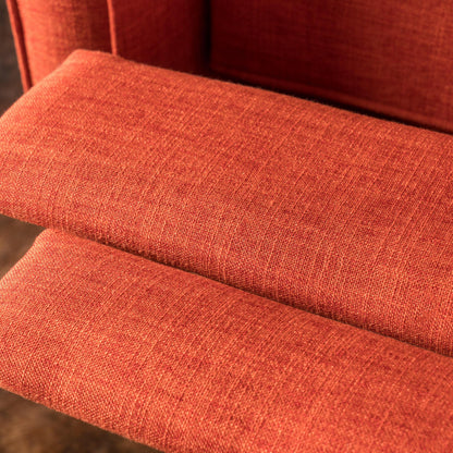 Mervynn Mid-Century Modern Button Tufted Fabric Recliner by Christopher Knight Home