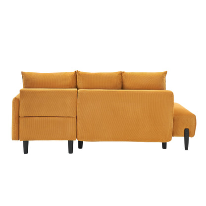 Mid-Century Modern Velvet Sofa - 79.50 Inches Long, Comfortable Love Seat for Small Spaces