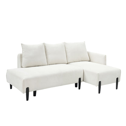 Mid-Century Modern Velvet Sofa - 79.50 Inches Long, Comfortable Love Seat for Small Spaces