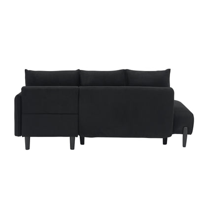 Mid-Century Modern Velvet Sofa - 79.50 Inches Long, Comfortable Love Seat for Small Spaces