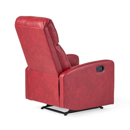 Minimalist Lever?Action Recliner Chair with Smooth Upholstery