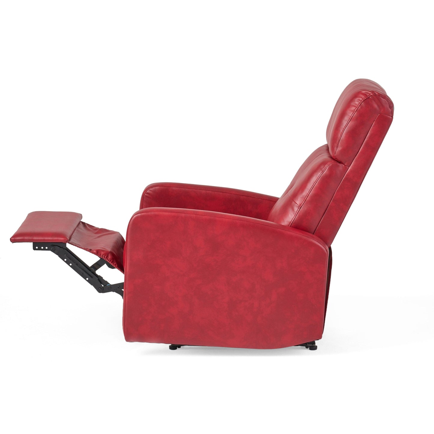 Minimalist Lever?Action Recliner Chair with Smooth Upholstery