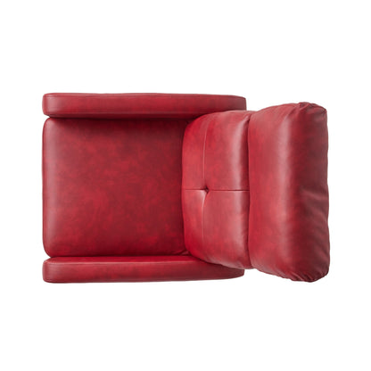 Minimalist Lever?Action Recliner Chair with Smooth Upholstery